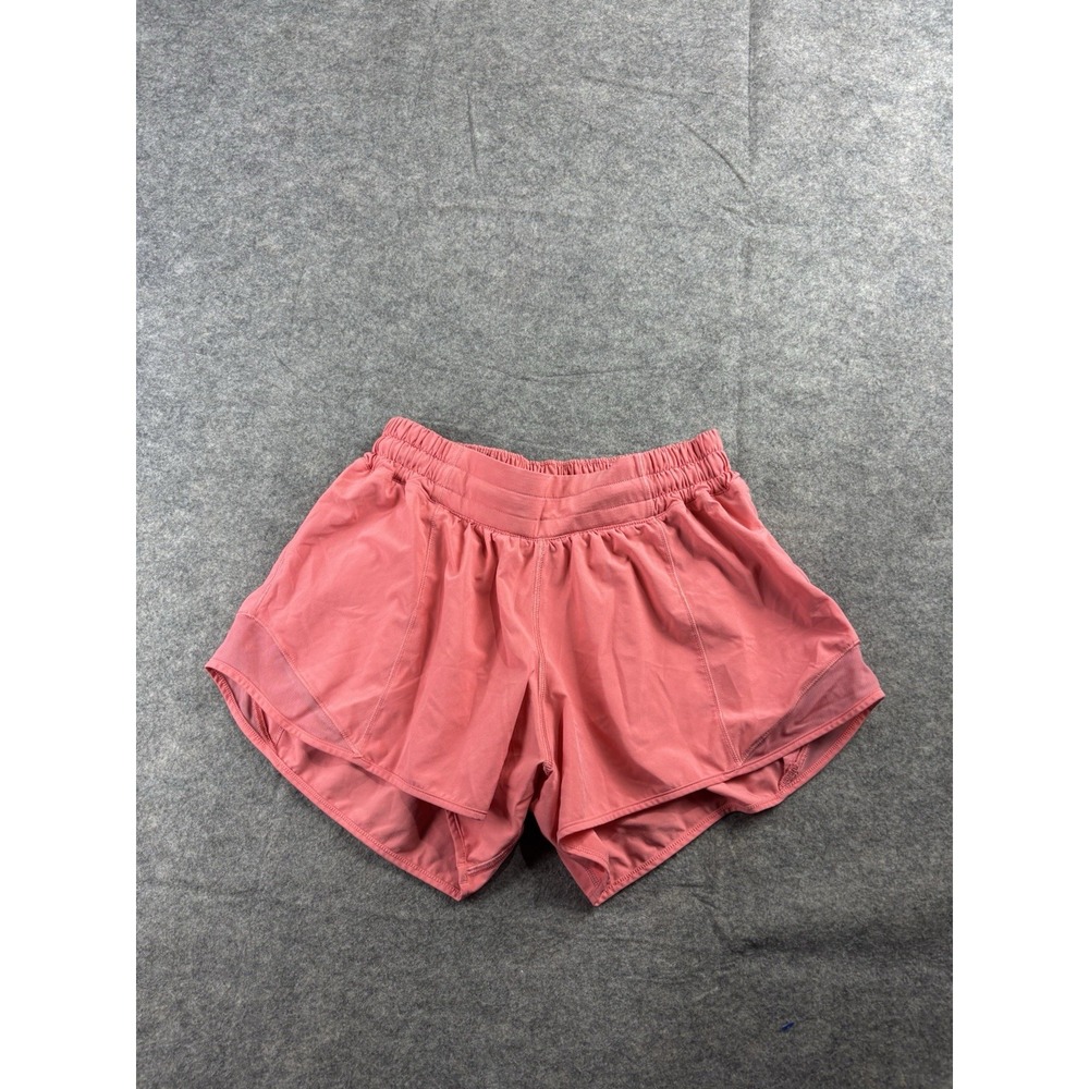Lululemon Hotty Hot Shorts Womens 6? SEE Pink Rise 4" Lined Athletic Running